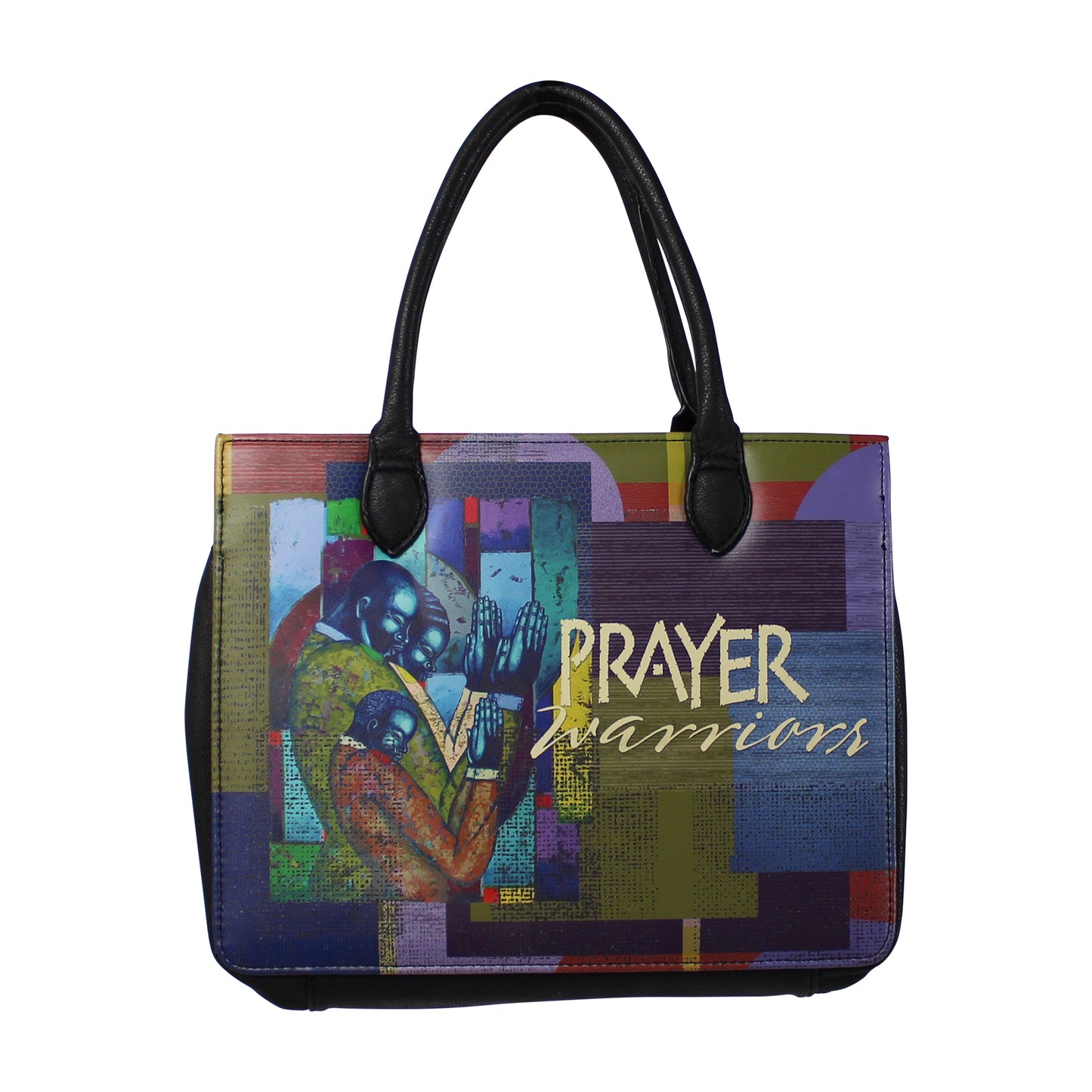Prayer Warriors Black Art Purse Style Bible Bag