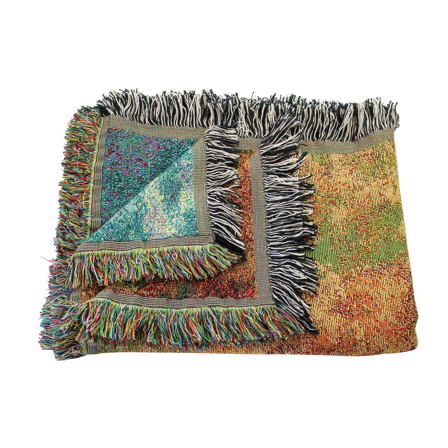 Woman of the Robe Throw Blanket