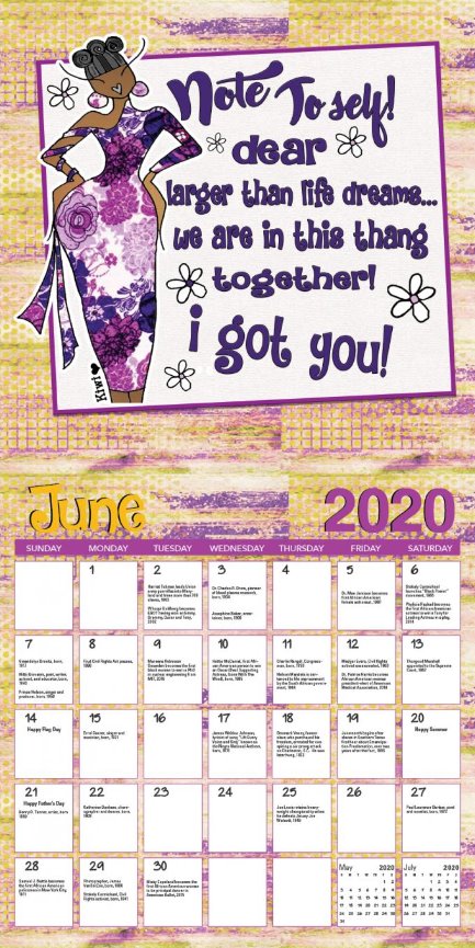 Kiwi McDowell InspHERation 2020  calendar June