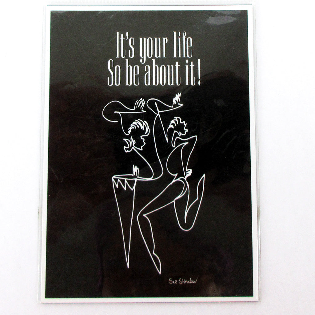 It's Your Life Magnet Sir Shadow white on black in package