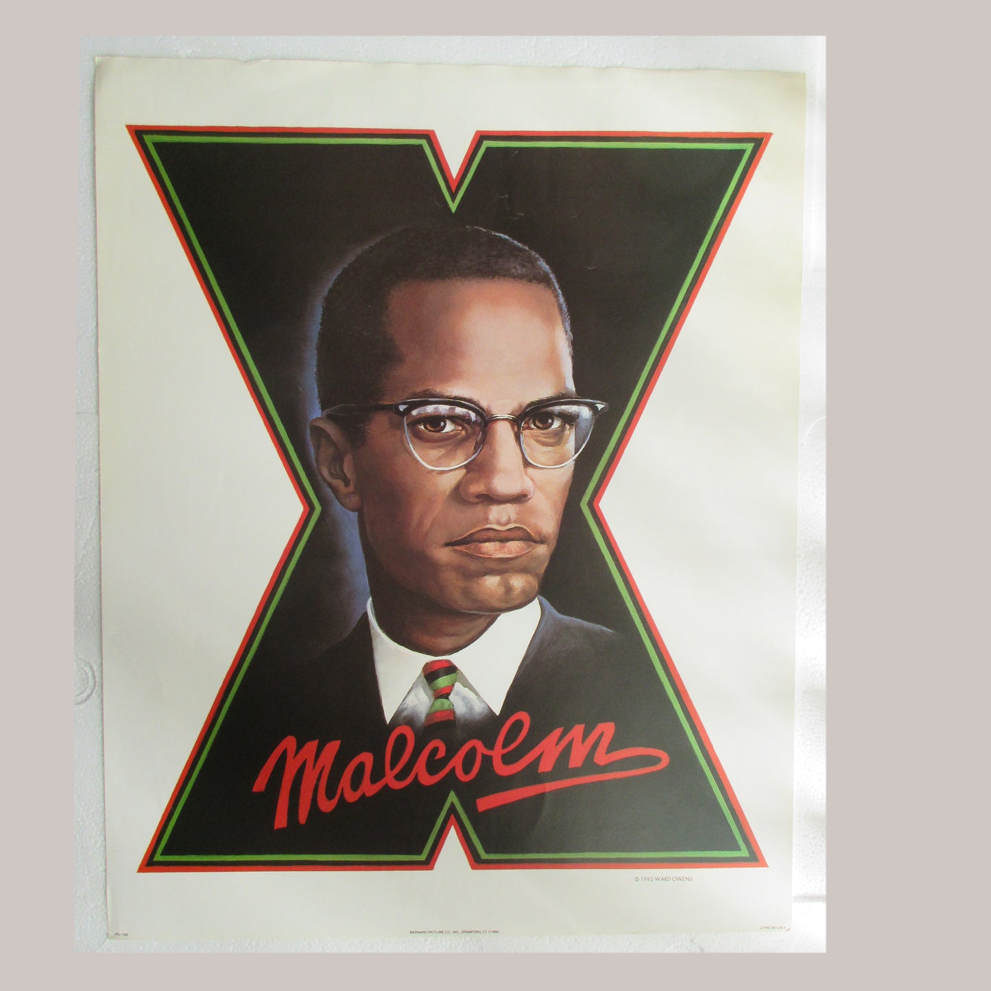 Malcolm X Unframed Print Ward Owens