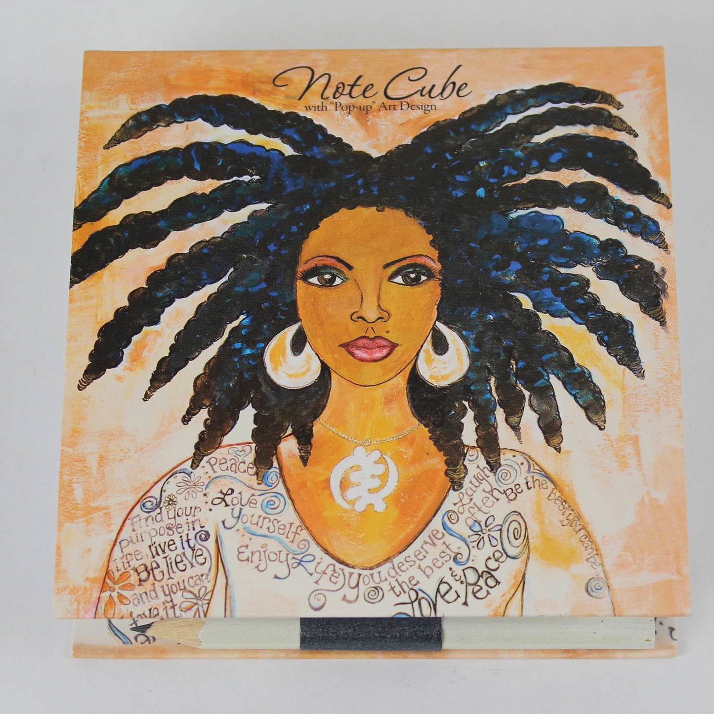 Nubian Queen Pop Up Note Cube