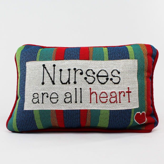 Nurses Are All Heart Pillow, multicolor - front