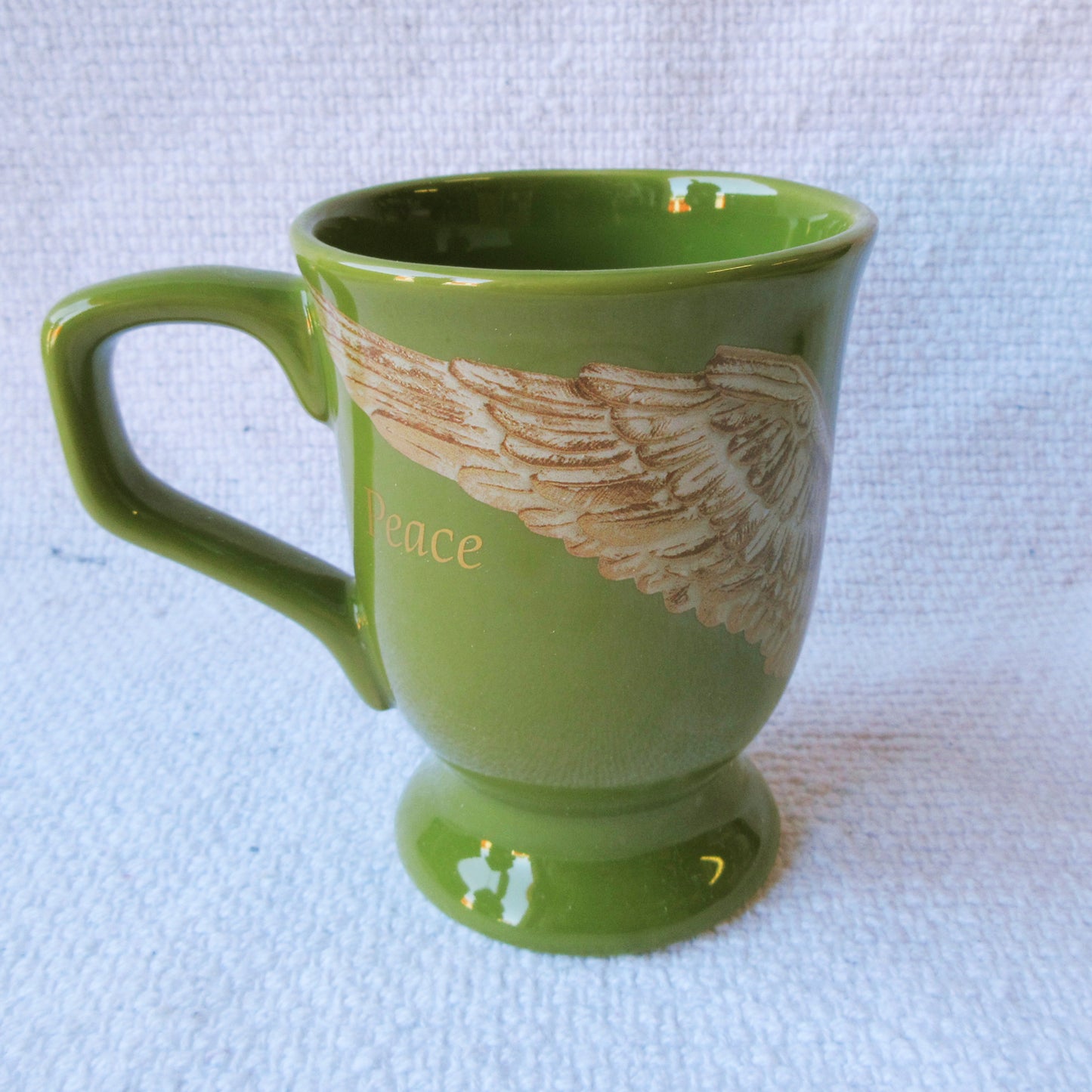 Angel Wing Peace Latte Cup Mug front