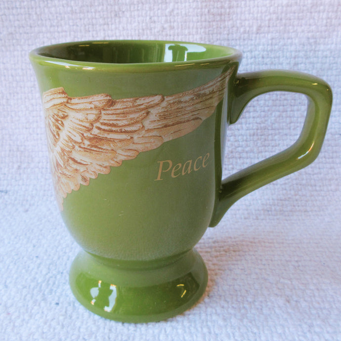 Angel Wing Peace Latte Cup Mug side