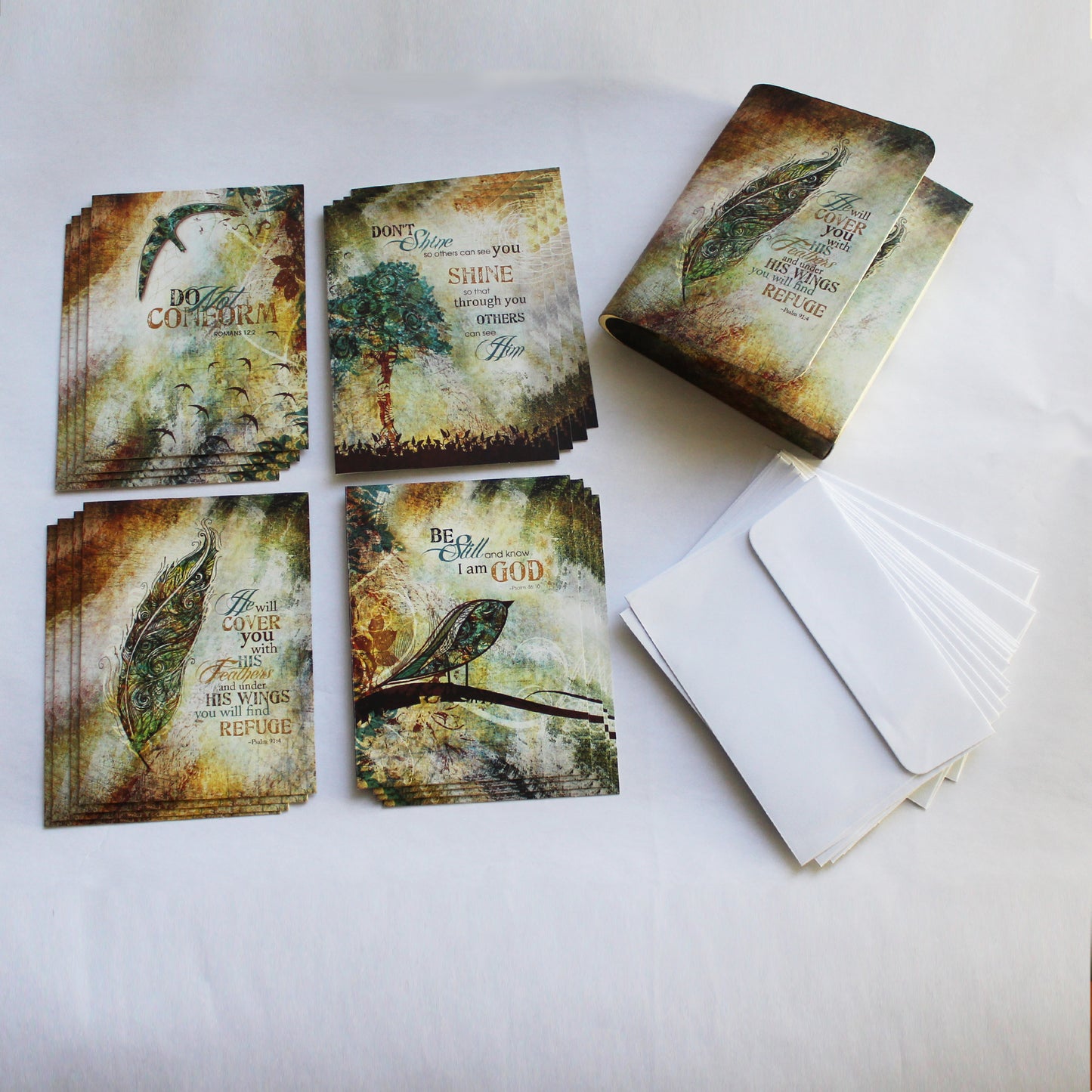 You Will Find Refuge Note Cards Box by Sally Barlow