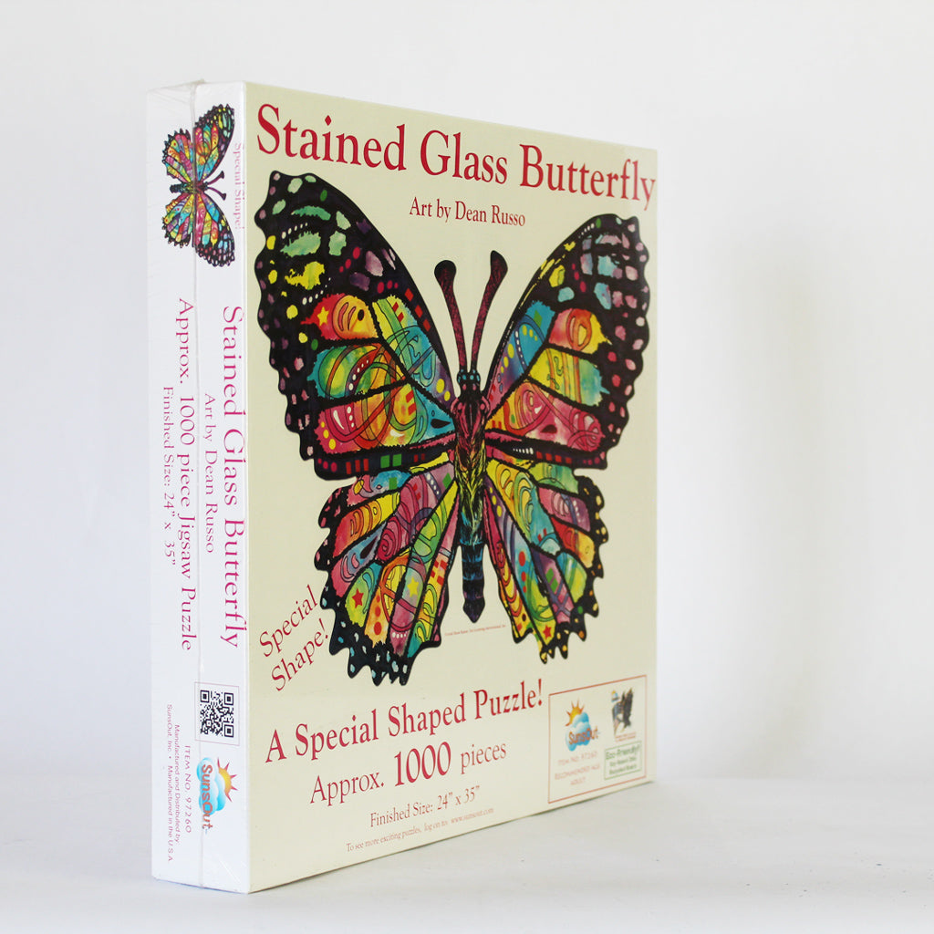 Stained Glass Butterfly Puzzle