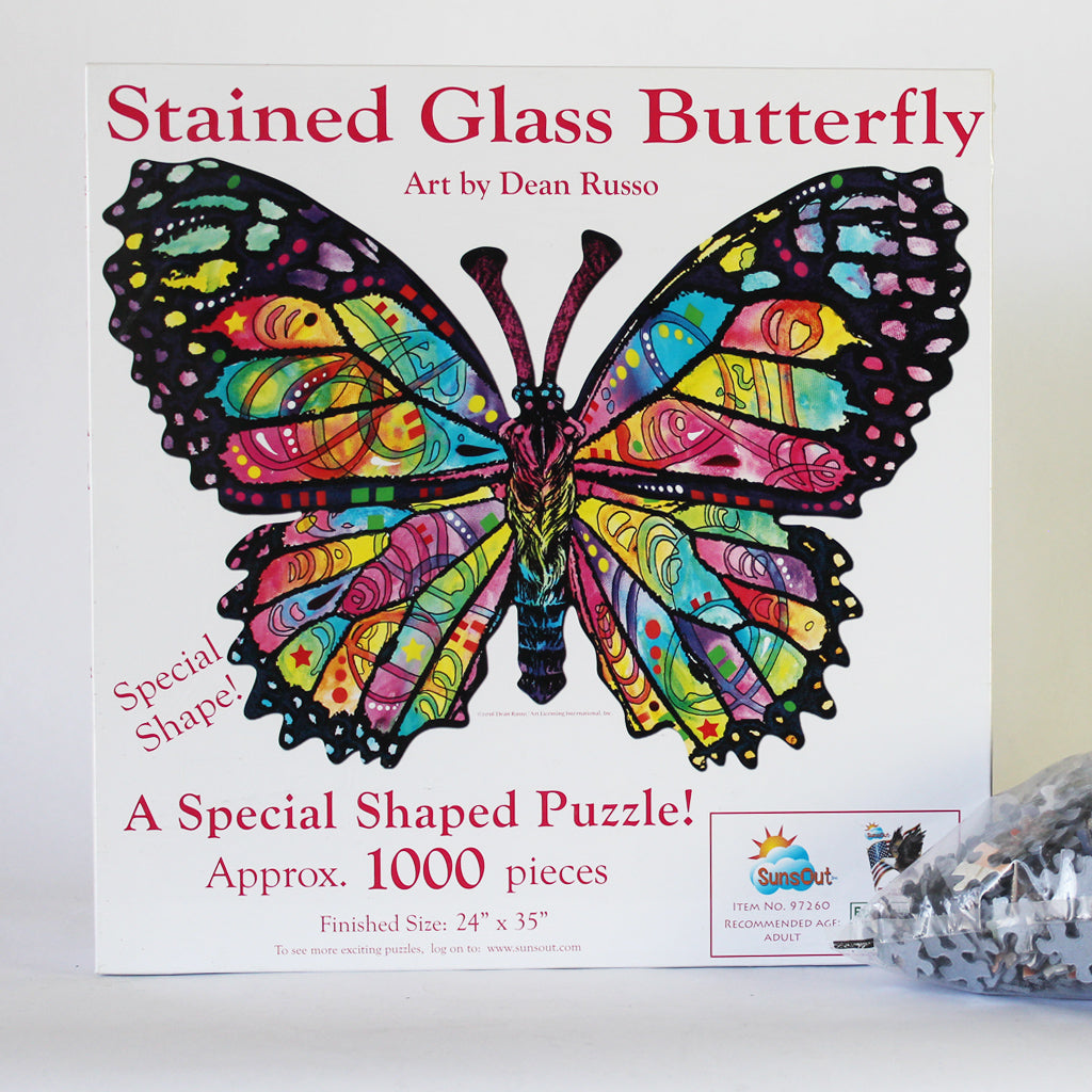 Stained Glass Butterfly Puzzle