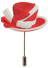 Load image into Gallery viewer, Women In Red Rosebud Hat Pin

