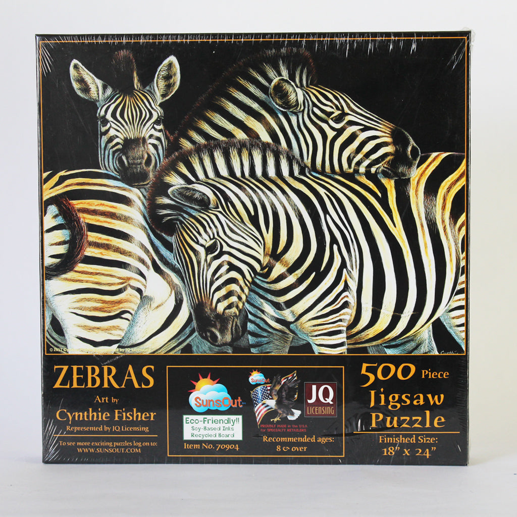 Zebras 500 Piece Puzzle