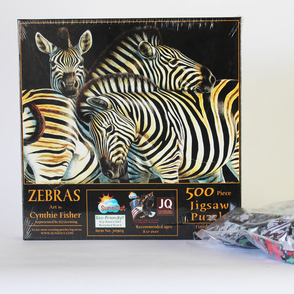 Zebras 500 Piece Puzzle