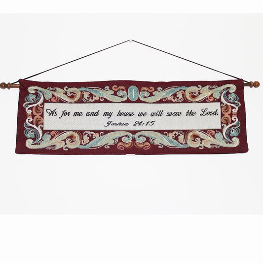 As For Me and My House ... Tapestry Wall Hanging