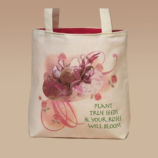 Harriet Rosebud Rose Cotton Tote Bag