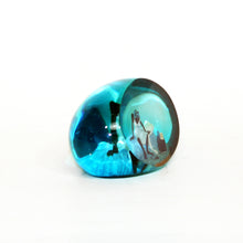 Load image into Gallery viewer, Blue Monday Paperweight by Annie Lee side view 1

