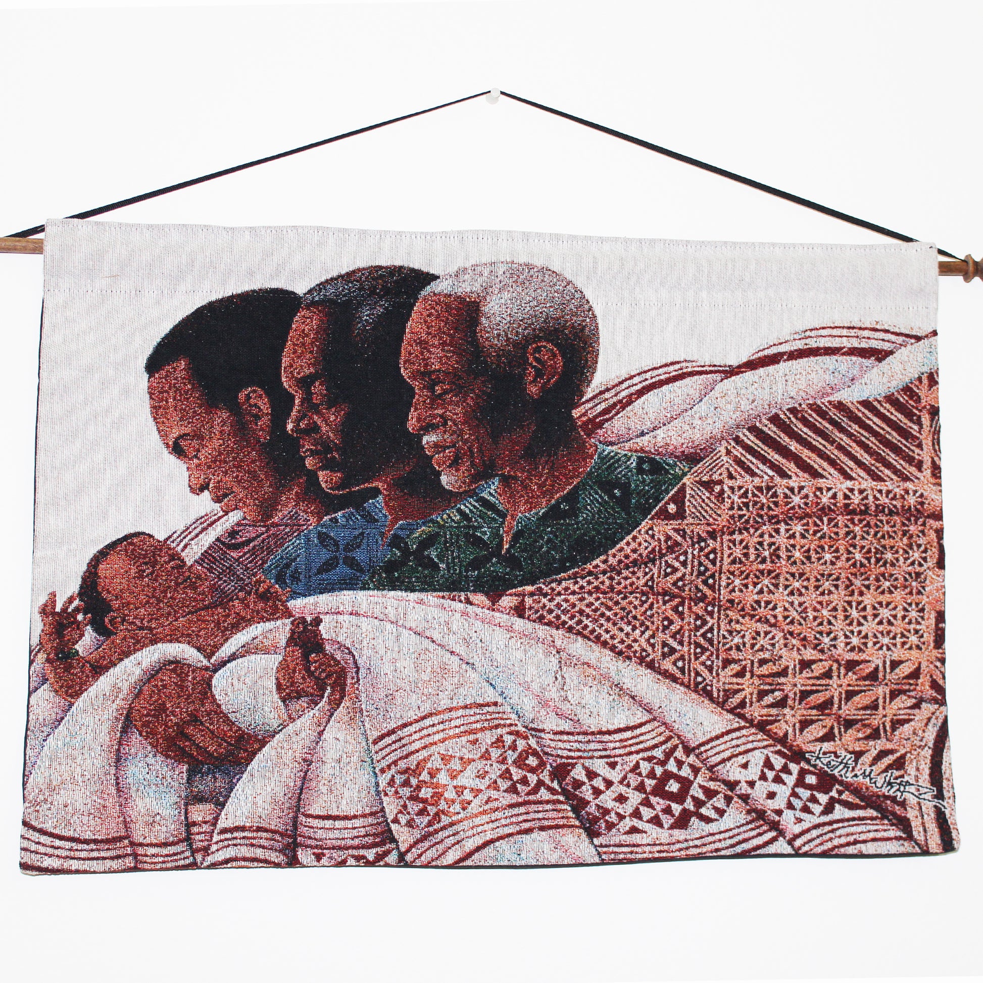 Circle of Pride Tapestry Wall Hanging, art by Keith Mallett front