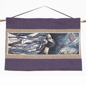 Exodus Wall Hanging Tapestry, art by Keith Mallett