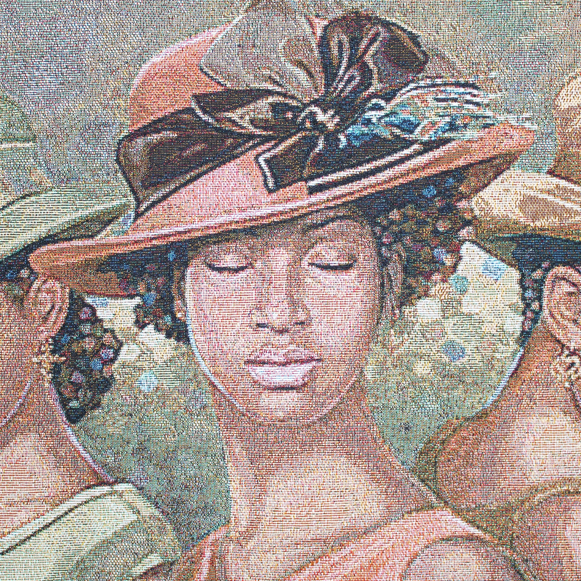 Faith, Hope and Love, Wall Hanging Tapestry, Henry Lee Battle detail