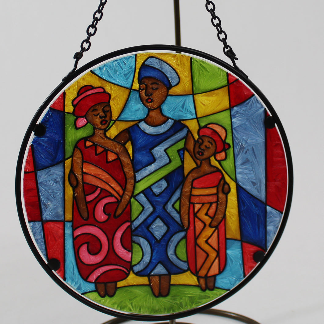 Family Together African American Black Suncatcher