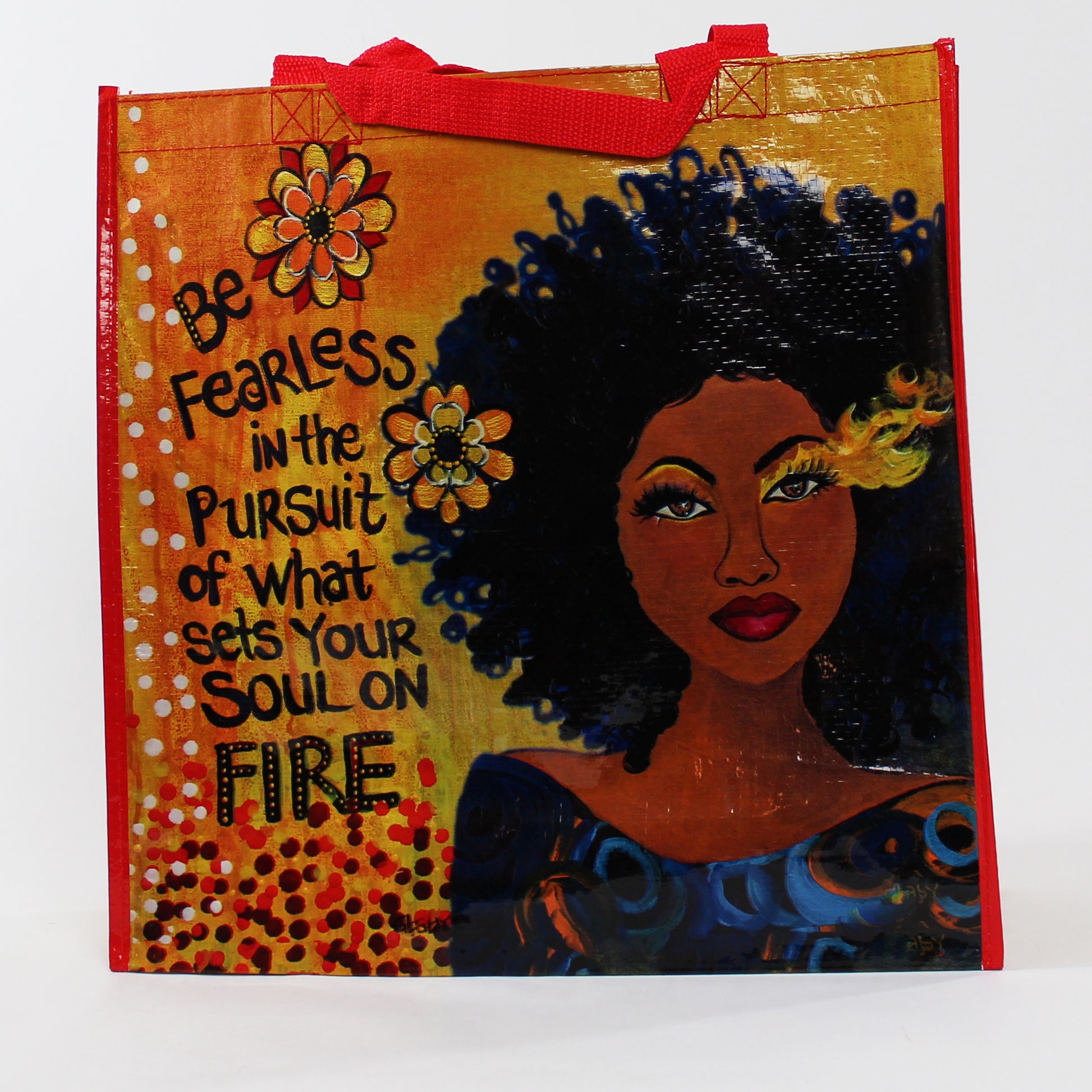 Soul On Fire Reusable ECO Shopping Tote Bag front