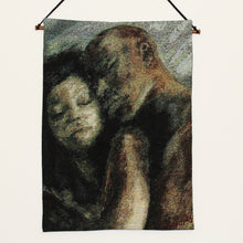 Load image into Gallery viewer, Good Night wall hanging tapestry with art by Andrew Nichols
