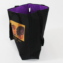 Load image into Gallery viewer, Harriet Rosebud Pathways Fall Cotton Tote Bag side 2
