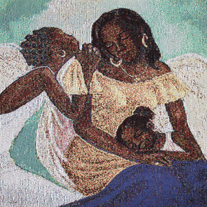 Peace, Mercy, and Joy Wall Hanging Tapestry detail