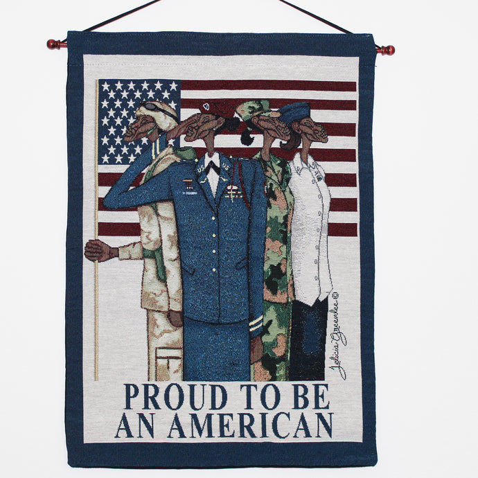 Proud To Be An American Wall Hanging Tapestry