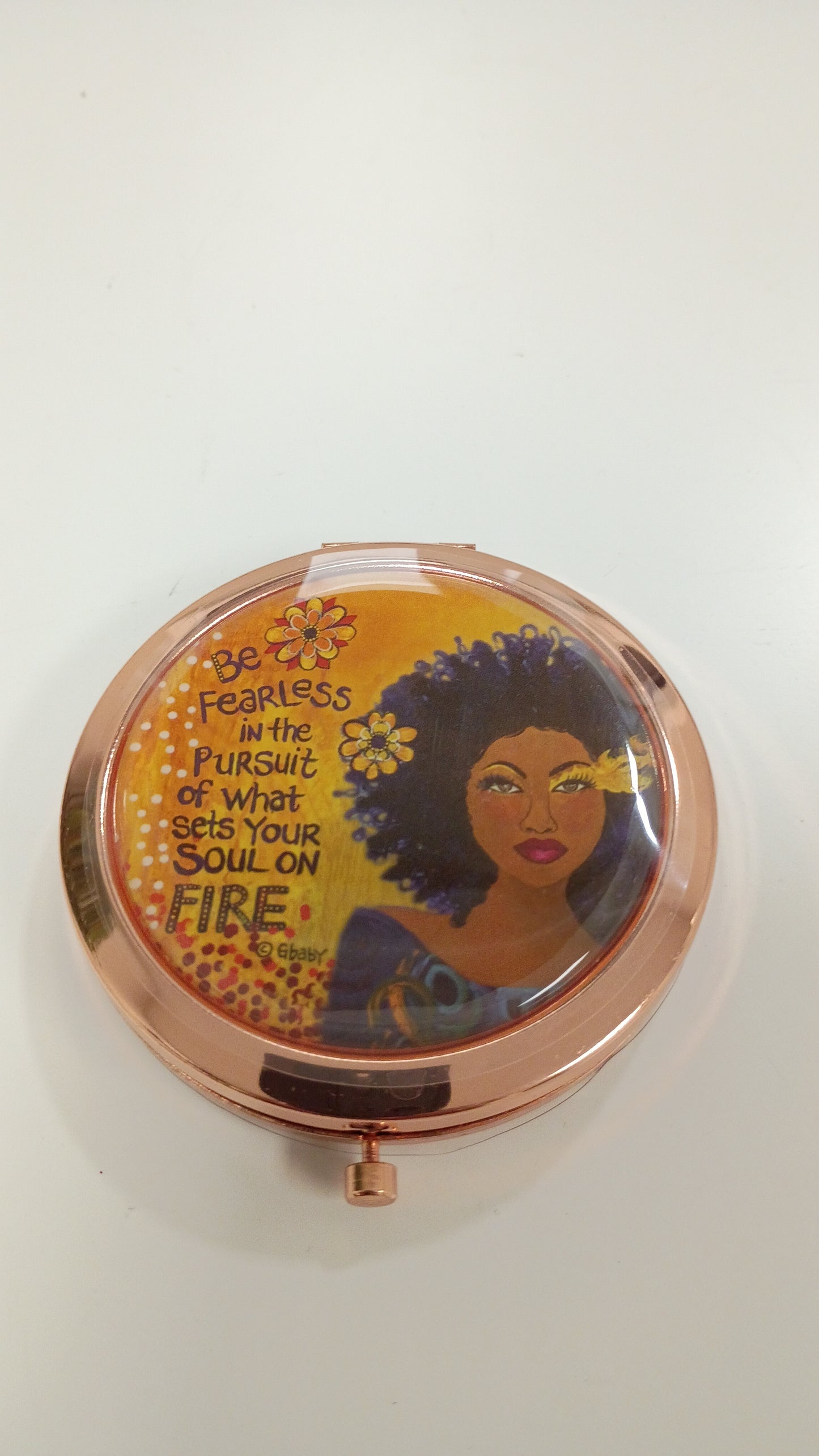 Set My Soul On Fire Pocket Mirror