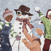Load image into Gallery viewer, Snow Day Tapestry by Sylvia Walker detail
