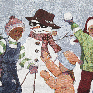 Snow Day Tapestry by Sylvia Walker detail