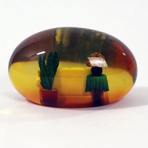 Steeping And Sleeping Paperweight By Annie Lee back