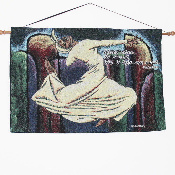 Unto Thee O Lord Wall Hanging Tapestry with Verse by LaShun Beal