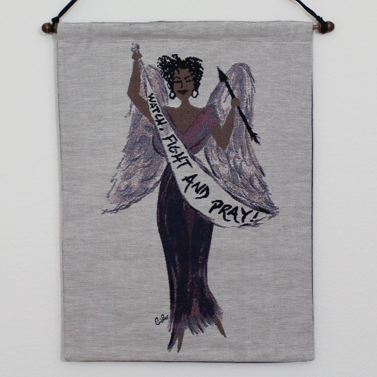Warrior Angel Wall Hanging Tapestry full