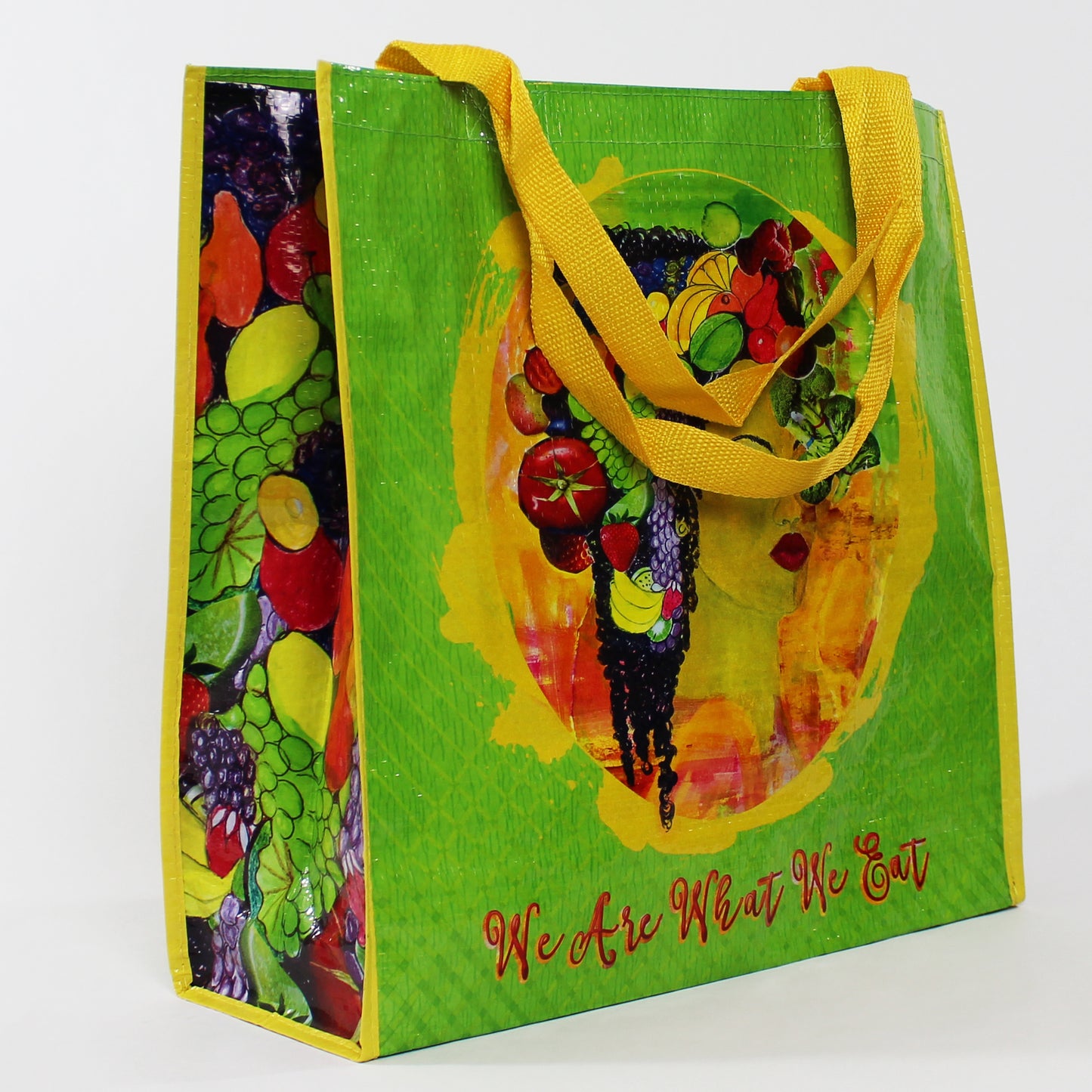 We Are What You Eat Reusable ECO Shopping Tote Bag side
