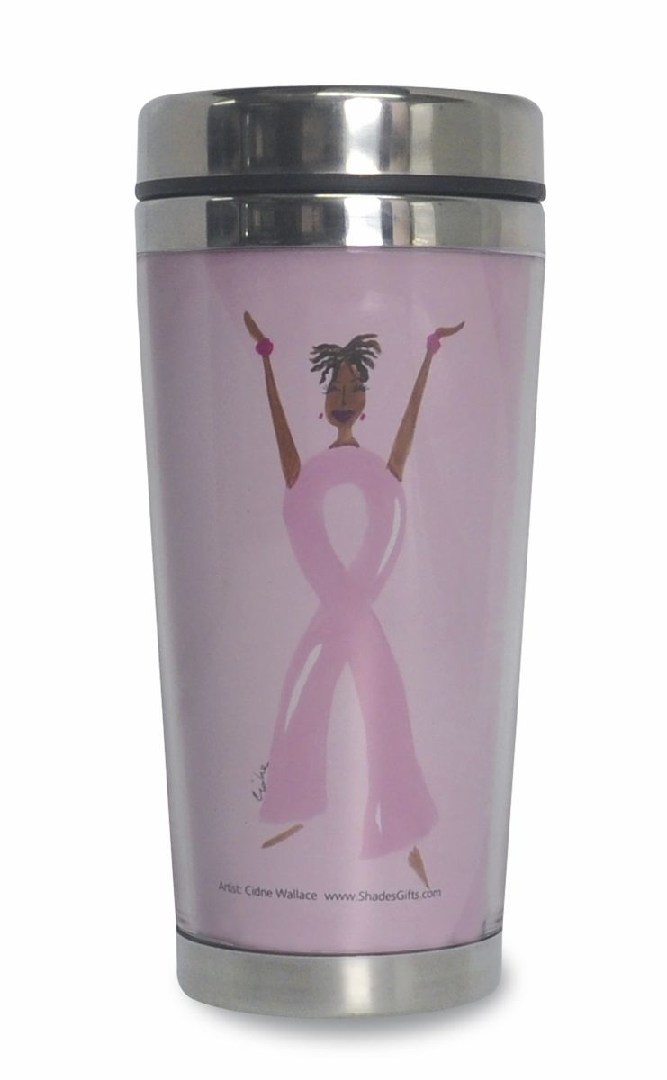 Strength Is The New Pretty Travel Mug pink