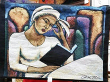 Load image into Gallery viewer, In Deep Thought Tapestry Wall Hanging, artwork by LaShun Beal alt view
