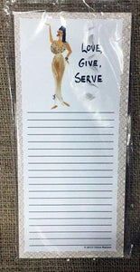 Love Give Serve Magnetic Note Pad