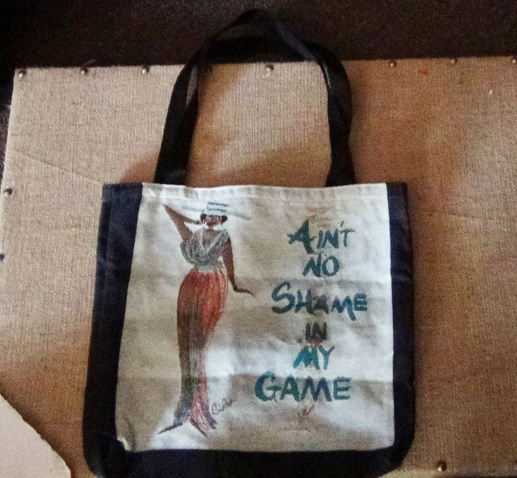 Ain't No Shame In My Game Woven Tote Bag