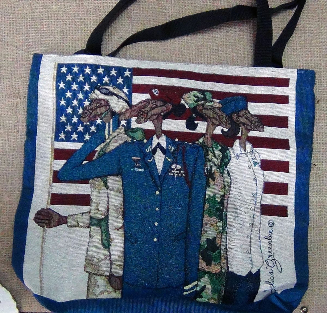 Women In Service Woven Tote Bag