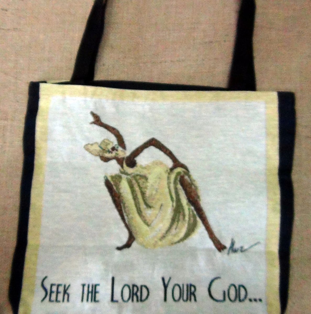 Seek The Lord Woven Tote Bag
