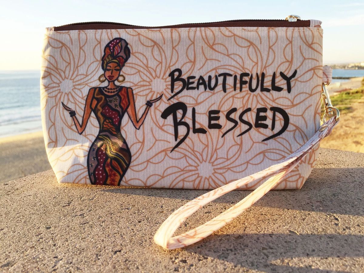 Beautifully Blessed Cosmetic Pouch by Cidne Wallace
