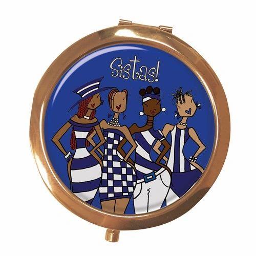 Blue Sistas! Compact Mirror