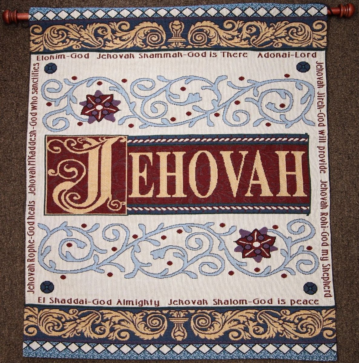 Jehovah Wall Hanging Tapestry alt