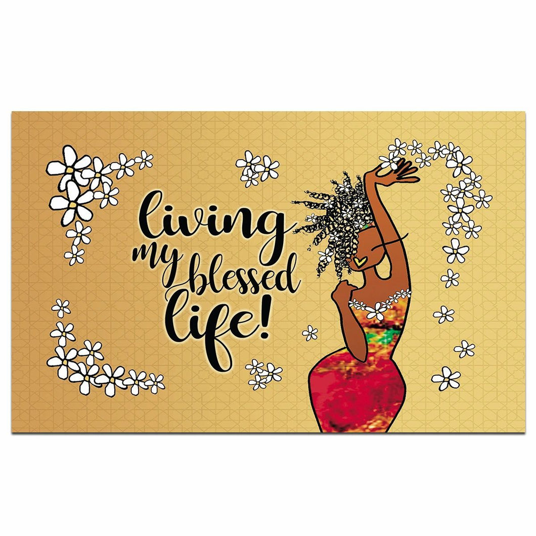 Living my Blessed Life Interior Floor Mat