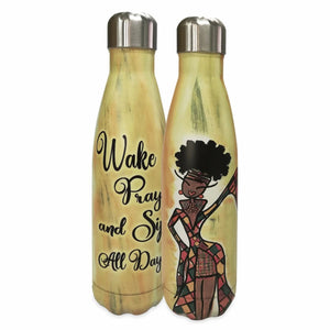 Wake, Pray and Sip All Day Stainless Steel Water Bottle