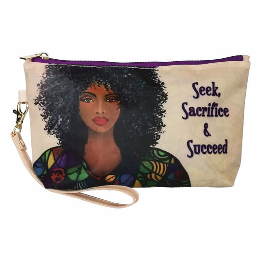 Seek, Sacrifice & Succeed Cosmetic Pouch