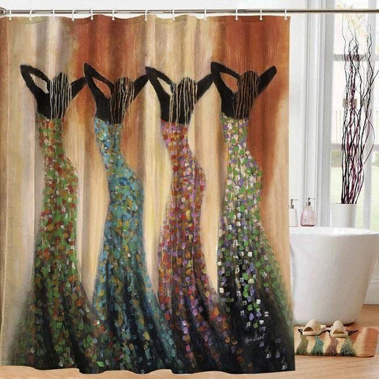 Dance Of The Summer Solstice Shower Curtain by Monica Stewart