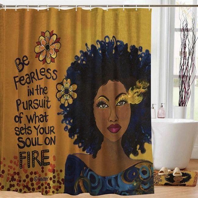 Soul On Fire Shower Curtain by Gbaby
