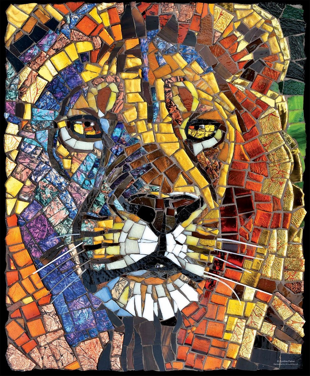 Stained Glass Lion Puzzle