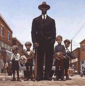 Willie Foster And Young Fans print by Kadir Nelson